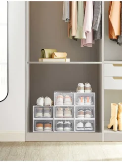 8er-Set: Schuhboxen - (B)23,3 x (H)14,3 x (T)33,5 cm