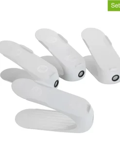 4er-Set: Schuhhalter in Weiß - (B)29 x (H)15 x (T)11,5 cm