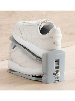 6er-Set: Schuhorganizer in Grau - (B)26 x (H)10 x (T)10 cm