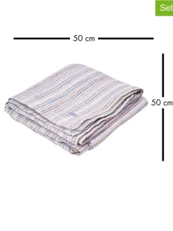 4er-Set: Servietten "Sandibe" in Bunt - (L)50 x (B)50 cm