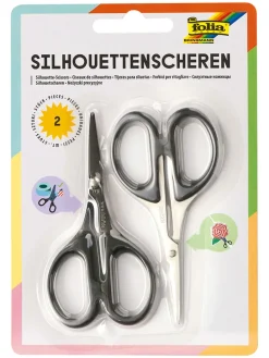 2er-Set: Silhouettenscheren in Schwarz - (L)10,5 cm