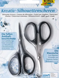 2er-Set: Silhouettenscheren in Schwarz - (L)10,5 cm