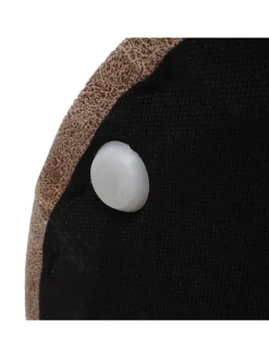 2er-Set Sitzhocker und Beistelltisch K48, Braun