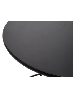 2er-Set Sitzhocker und Beistelltisch K48, Schwarz