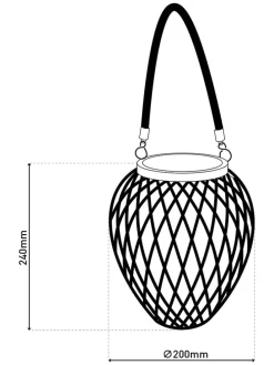 2er-Set: Solar-Dekoleuchte 