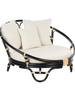 2er-Set Sonneninsel ROSSANO in Schwarz/Beige