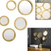 5er-Set: Spiegel in Gold