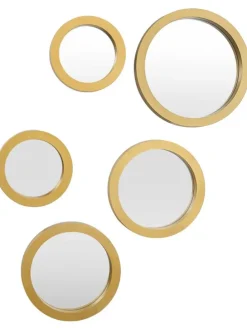 5er-Set: Spiegel in Gold