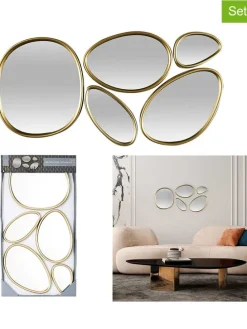 5er-Set: Spiegel in Gold