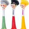3er-Set: Spülbürsten "Dolls" in Grün/ Rot/ Gelb - (H)26,5 cm