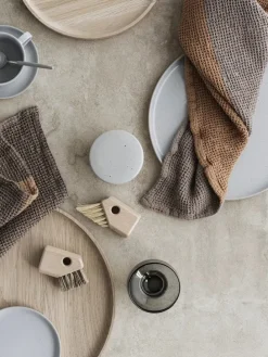 2er-Set: Spültücher "Gano" in Beige/ Grau - (L)25 x (B)25 cm