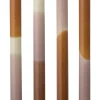 4er-Set: Stabkerzen ''Dip Dye'' in Hellbraun/ Lila - 4x 75 g