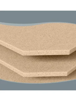 2er-Set: Standregale in Beige/ Silber - (B)120 x (H)200 x (T)60 cm