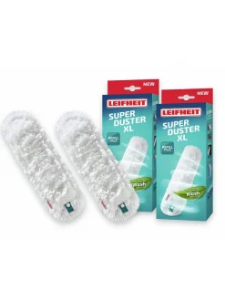 2er-Set: Staubbezüge "Superduster XL" in Türkis/ Weiß