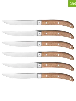 6er-Set: Steakmesser "Ranch" in Hellbraun - (L)24 cm