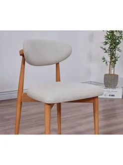 2er-Set: Stühle in Grau/ Hellbraun - (B)44 cm - (H)81 cm