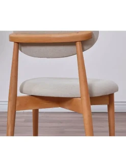 2er-Set: Stühle in Grau/ Hellbraun - (B)44 cm - (H)81 cm