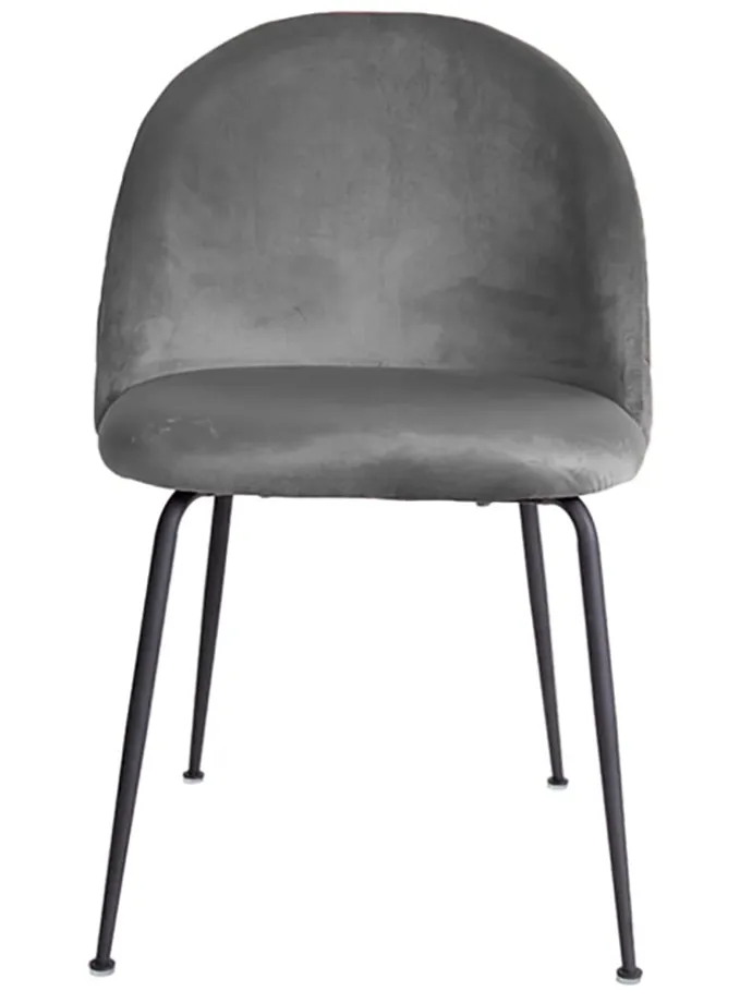 2er-Set: Stühle in Grau/ Schwarz - (B)52 x (H)78 x (T)51 cm