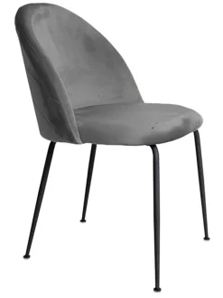 2er-Set: Stühle in Grau/ Schwarz - (B)52 x (H)78 x (T)51 cm