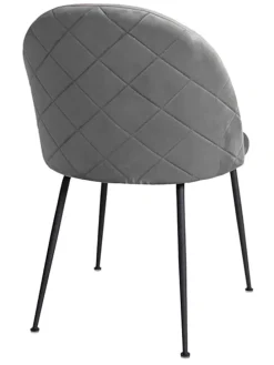 2er-Set: Stühle in Grau/ Schwarz - (B)52 x (H)78 x (T)51 cm