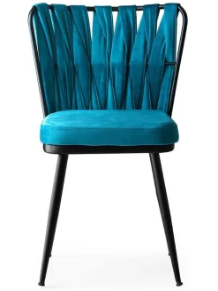 2er-Set: Stühle in Türkis - (B)43 x (H)82 x (T)43 cm