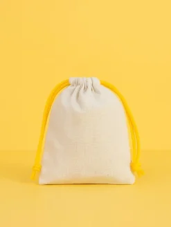 10er-Set: Stoffbeutel in Beige/ Gelb - (L)13 x (B)10 cm