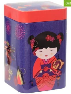 2er-Set: Teedosen "Sweet Little Geisha" in Lila/ Grün - 100 g
