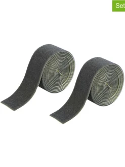 2er-Set: Teppich-Antirutschband in Schwarz - (L)200 x (B)4 cm