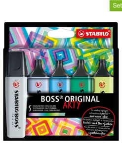 2er-Set: Textmarker "STABILO BOSS - ARTY" - 2x 5 Stück