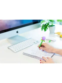 2er-Set: Tintenroller in Grün/ Gelb/ Lila