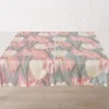 2er-Set: Tischläufer "Tulipa" in Rosa/ Grün - (L)140 x (B)40 cm
