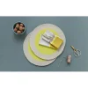 2er-Set: Tischset in Beige/ Limette - Ø 38 cm