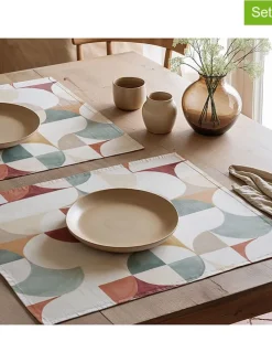 2er-Set: Tischsets "Nagore" in Bunt - (L)50 x (B)40 cm