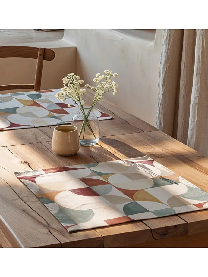 2er-Set: Tischsets "Nagore" in Bunt - (L)50 x (B)40 cm