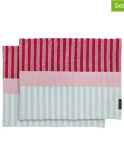 2er-Set: Tischsets "Vivi" in Rot/ Rosa/ Mint - (L)43,5 x (B)32 cm