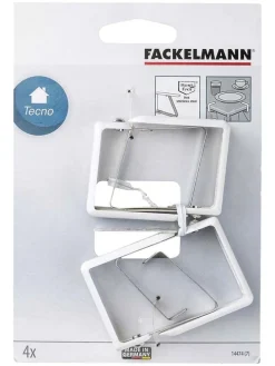 8er-Set: Tischtuchklammern in Weiß - (L)4,5 x (B)1,5 cm