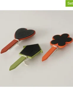 3er-Set: Topfstecker "Bilje" in Orange/ Grün/ Rot - (H)15 cm