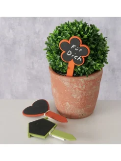 3er-Set: Topfstecker "Bilje" in Orange/ Grün/ Rot - (H)15 cm