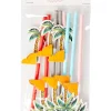 2er-Set: Trinkhalme in Bunt - 2x 8 Stück