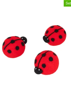 3er-Set: Trockenwaschkugeln in Rot