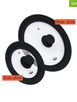 2er-Set: Universaldeckel in Schwarz