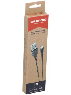 2er-Set: USB-A-USB Typ-C-Kabel in Schwarz