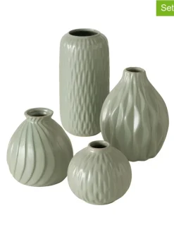 4er-Set: Vasen "Zalina" in Grün