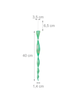 12er-Set: Vogelabwehrspirale in Grün