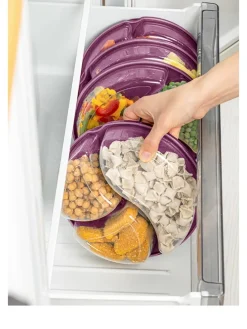 4er-Set: Vorratsbehälter in Lila - (H)5 cm