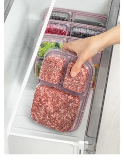 4er-Set: Vorratsbehälter in Lila - (B)24 x (H)15 x (T)5 cm