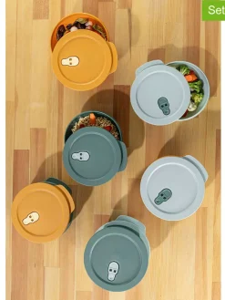 9er-Set: Vorratsbehälter in Orange/ Grün/ Hellblau