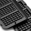 2er-Set: Waffelplatten "XA734810" in Schwarz