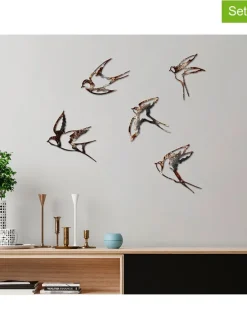 5er-Set: Wanddekore "Birds - 2"