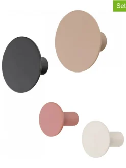 4er-Set: Wandhaken "Ponto" in Bunt